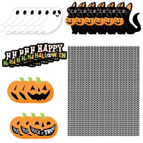 25Pcs Halloween Party Striped Decorative Straws Disposable Drinking Straws Paper Straw Decor Happy Halloween Ghost Lantern Black Cat Halloween Party S 25Pcs Halloween Party Striped Decorative Straws Disposable Drinking Straws Paper Straw Decor Happy Halloween Ghost Lantern Black Cat Halloween Party S